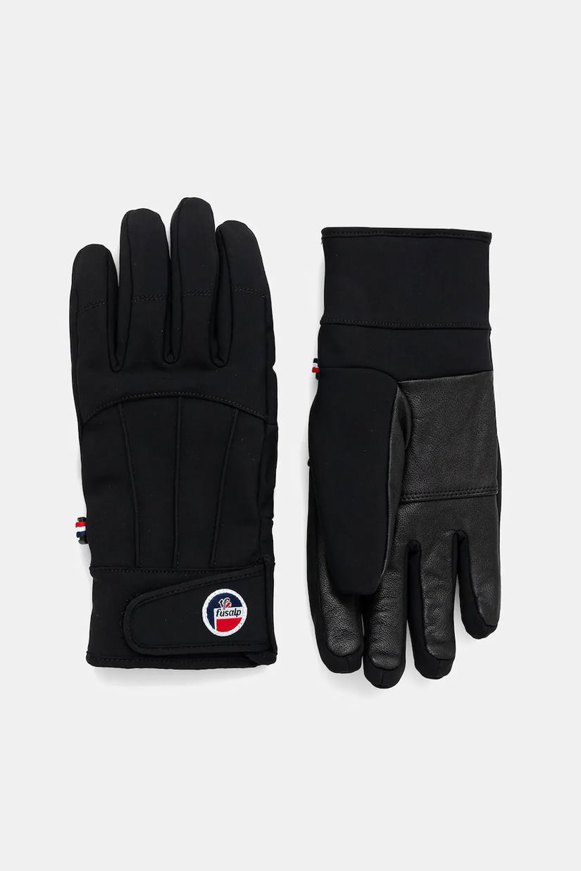 Fusalp mănuși de schi din piele culoarea negru, T2701