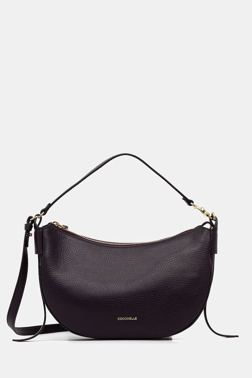 Coccinelle geantă de piele culoarea negru, E1 SHA 13 03 01