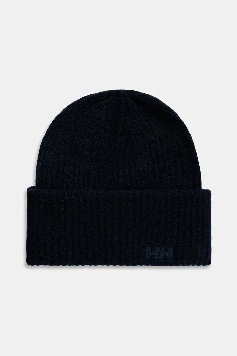 Helly Hansen căciulă SOFT RIB BEANIE culoarea bleumarin, din tricot gros, 67531