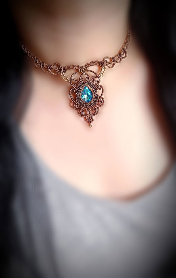 Colier Swarovski Princess Micromacrame