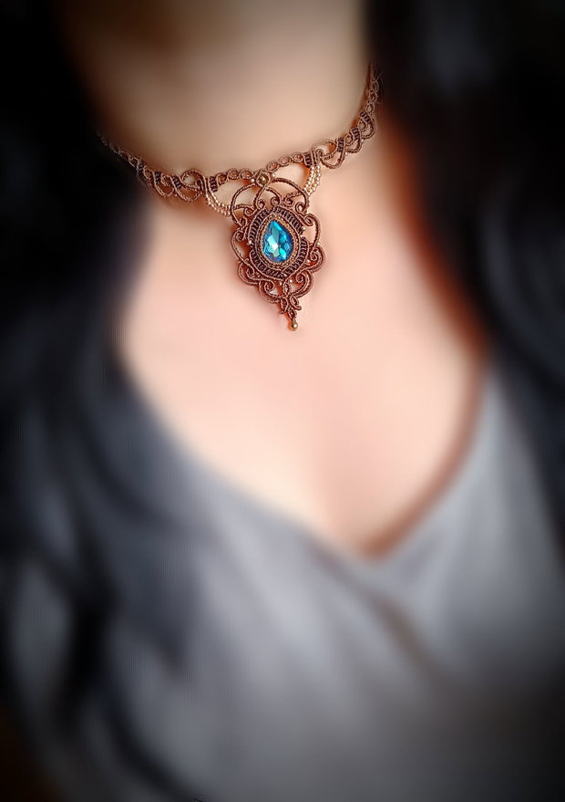 Colier Swarovski Princess Micromacrame