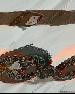 Centura vintage piele