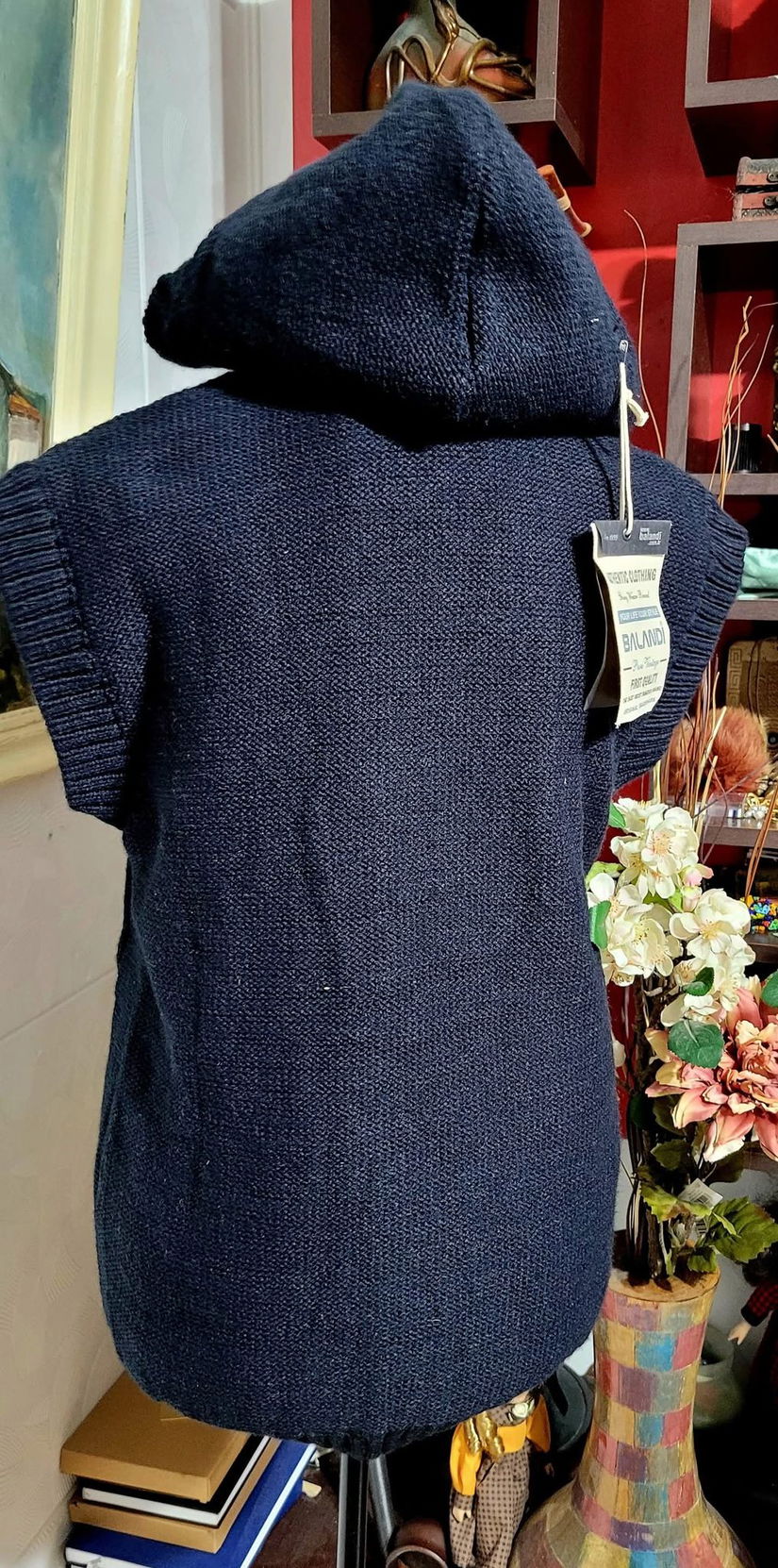 Vesta cu blana blend de lana