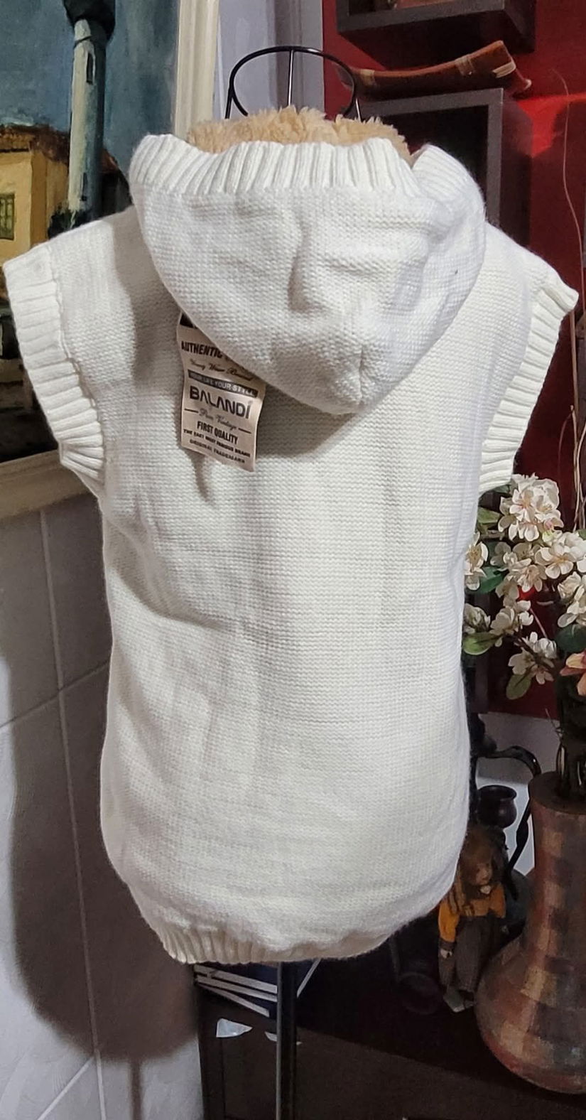 Vesta cu blana blend de lana