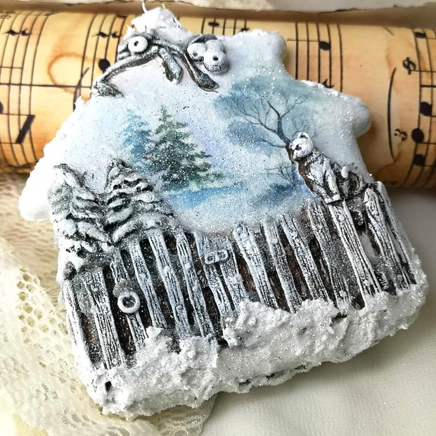 Set de Ornamente Handmade 'Colț de Iarnă' (globuri handmade)