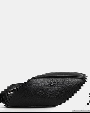 Weekend Max Mara borsetă de piele CISA culoarea negru, 2525516105600