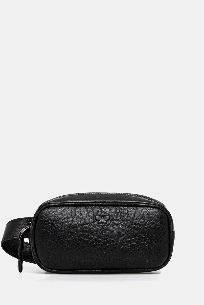 Weekend Max Mara borsetă de piele CISA culoarea negru, 2525516105600