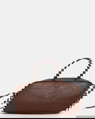 Weekend Max Mara poșetă de piele TUNDRA culoarea maro, 2525516095600