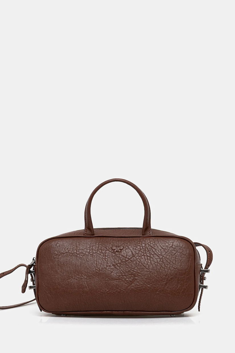 Weekend Max Mara poșetă de piele TUNDRA culoarea maro, 2525516095600