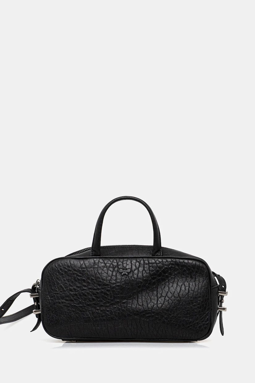 Weekend Max Mara poșetă de piele TUNDRA culoarea negru, 2525516095600
