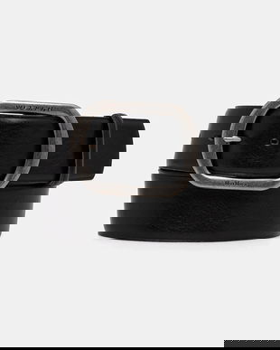 Weekend Max Mara curea de piele CLAVIER culoarea negru, 2525506025600