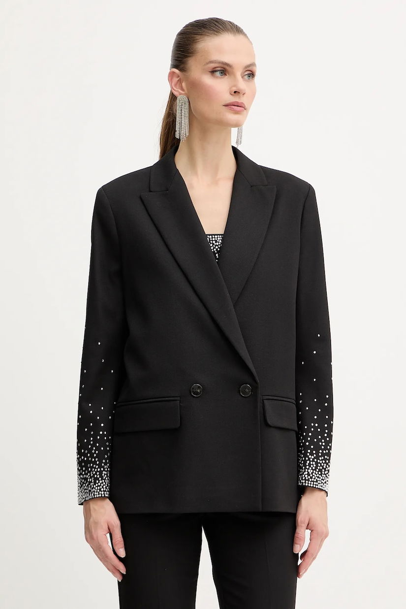 Marella sacou culoarea negru, oversize, 2523046152200