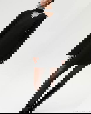 Undress Code rochie culoarea negru, mini, drept, 1065