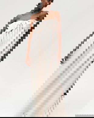 Undress Code rochie culoarea bej, maxi, oversize, 1038