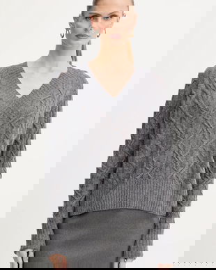 Ermanno Scervino LIFE pulover de lână culoarea gri, light, D474M501DGE