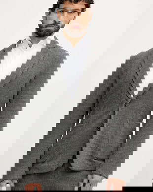 Mos Mosh jachetă cu lână BALDO culoarea gri, 508690