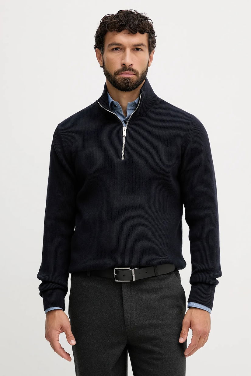Lindbergh pulover culoarea bleumarin, cu turtleneck, 30-804030