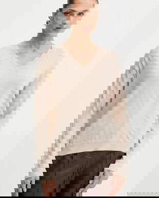 Weekend Max Mara pulover de lână FIOCCHI culoarea bej, light, 2525366042600