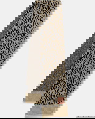 Coach eșarfă cu lână culoarea maro, cu imprimeu, 29CCM91