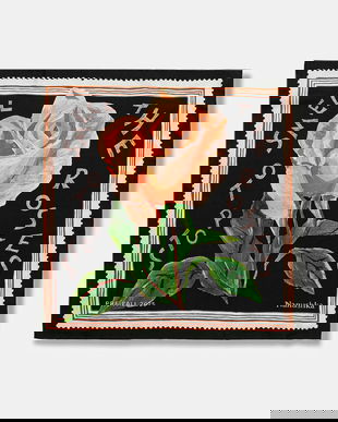 Nanushka eșarfă de mătase culoarea negru, cu imprimeu, NU25PFSC00299