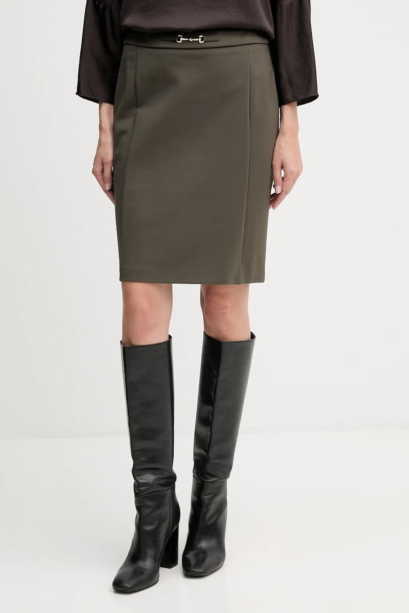 Joseph Ribkoff fustă culoarea verde, mini, drept, 253035