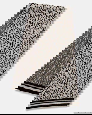 Morgan eșarfă din amestec de lână culoarea bej, cu imprimeu, 5OREO