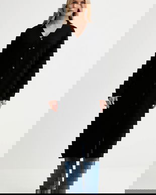 ISABELLE BLANCHE cardigan din amestec de lână culoarea negru, light, IS25FW-M184-F008