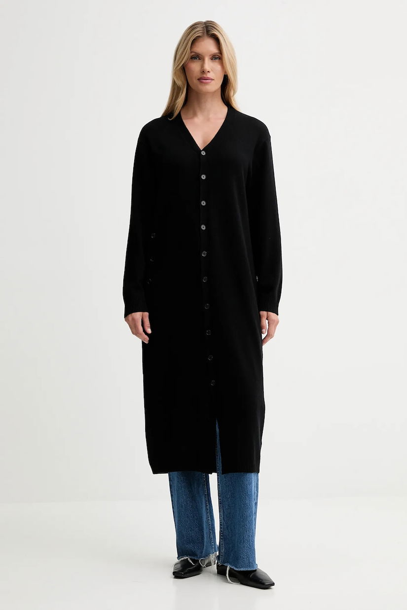 ISABELLE BLANCHE cardigan din amestec de lână culoarea negru, light, IS25FW-M184-F008