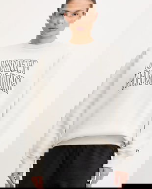 Under Armour bluză Rival culoarea bej, cu imprimeu, 6007880