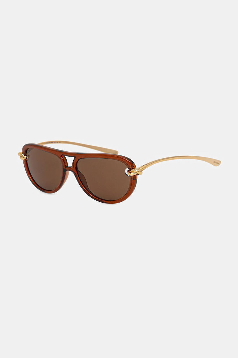 Bottega Veneta ochelari de soare culoarea maro, BV1418S