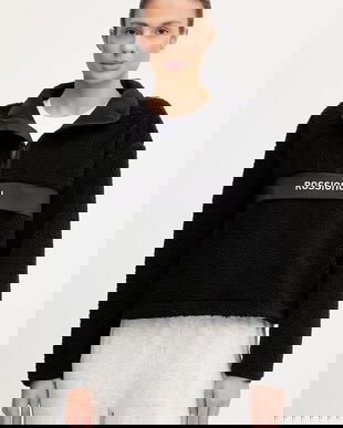 Rossignol hanorac fleece ALLTRACK culoarea negru, uni, RLOWL03