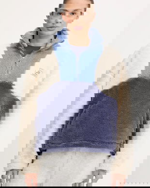 Rip Curl hanorac fleece BLOCK PARTY cu imprimeu, 0A6WFL