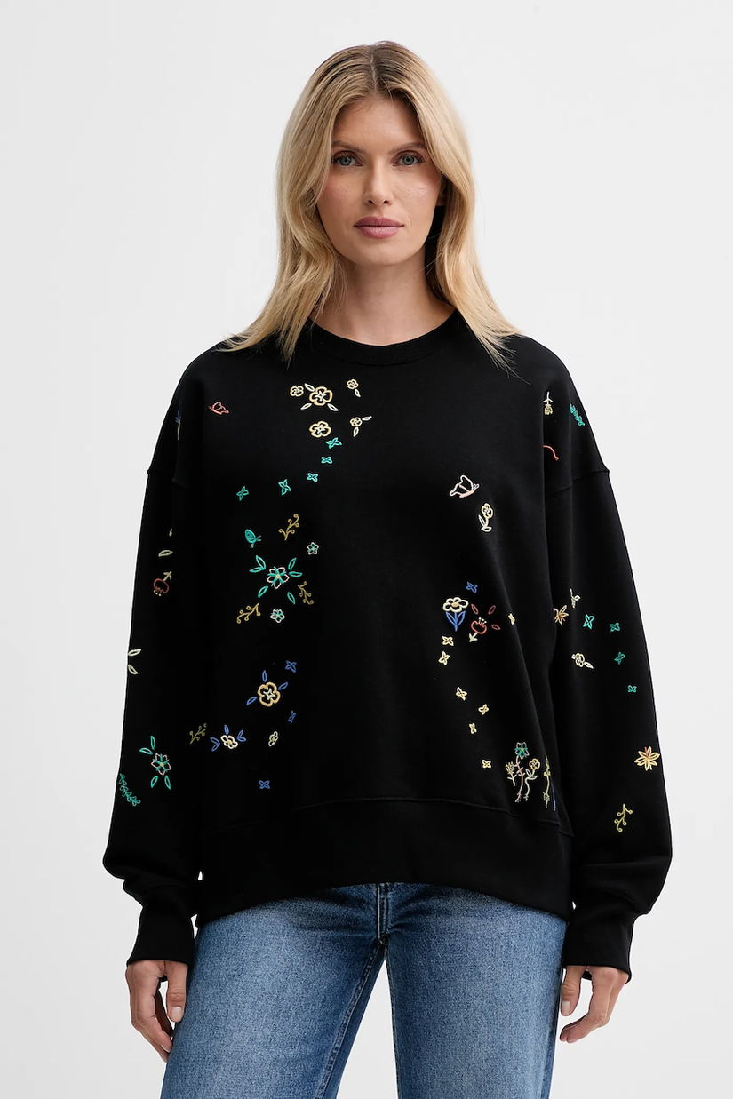 PS Paul Smith hanorac de bumbac culoarea negru, cu imprimeu, W2R-185V-TP5177