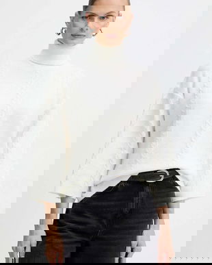 Marella pulover din amestec de lână Emme by Marella culoarea bej, light, 2525366032200