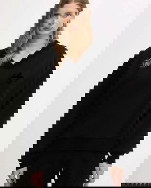 Iceberg bluză culoarea negru, uni, E071 6331