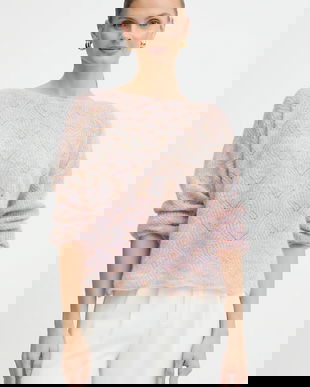 Marella pulover din amestec de lână Emme by Marella culoarea roz, 2525366282200