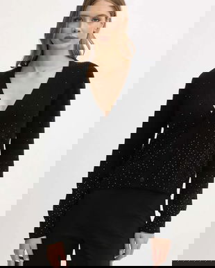 FROM FUTURE cardigan din cașmir culoarea negru, light, WPC03297