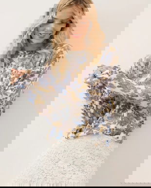 Bizuu pulover din amestec de lână MENTON MENTON KREMOWY