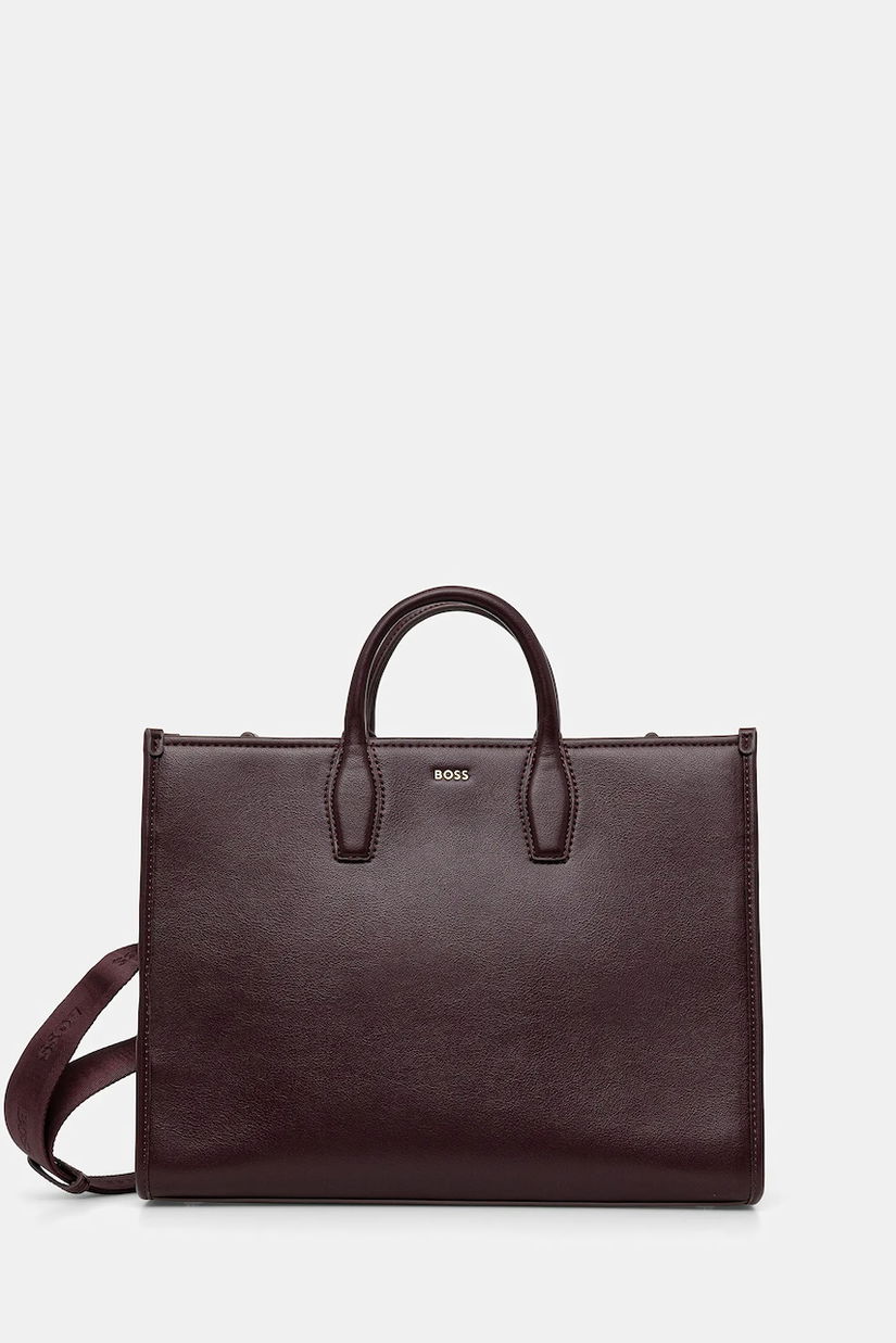 BOSS poșetă culoarea violet, 50547947