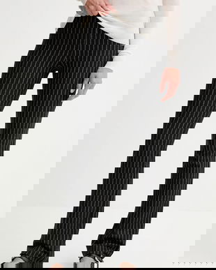 Sessun pantaloni culoarea negru, drept, medium waist, 25107035