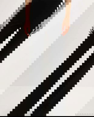 Aniye By pantaloni culoarea negru, evazați, high waist, 181292