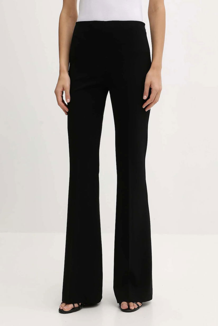 Aniye By pantaloni culoarea negru, evazați, high waist, 181292