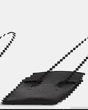 Liviana Conti poșetă de piele culoarea negru, A5WA50