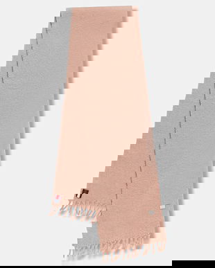 Tommy Jeans eșarfă cu lână culoarea roz, uni, AW0AW17903