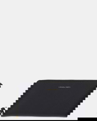 Liviana Conti portofel de piele culoarea negru, A5WB55