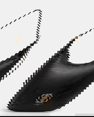 Kurt Geiger London poșetă de piele CHELSEA culoarea negru, 4978900109