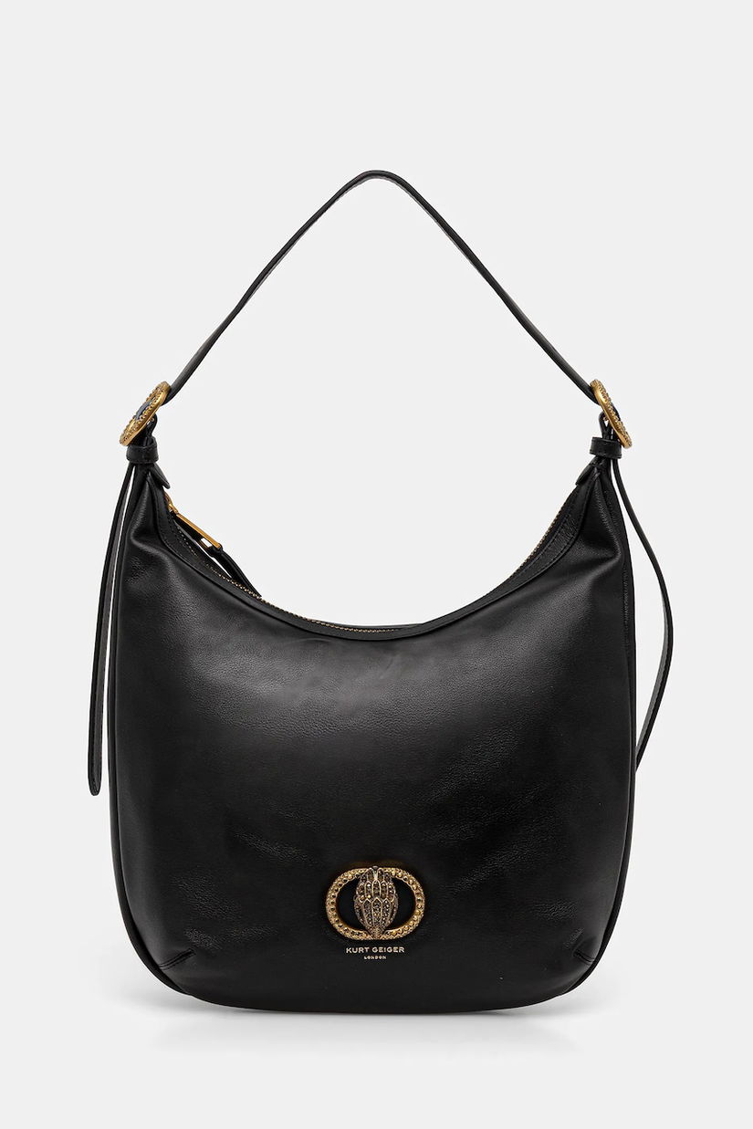 Kurt Geiger London poșetă de piele CHELSEA culoarea negru, 4978900109
