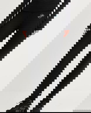 Mammut leggins sport Crag Winter culoarea negru, cu imprimeu, 1022.02700