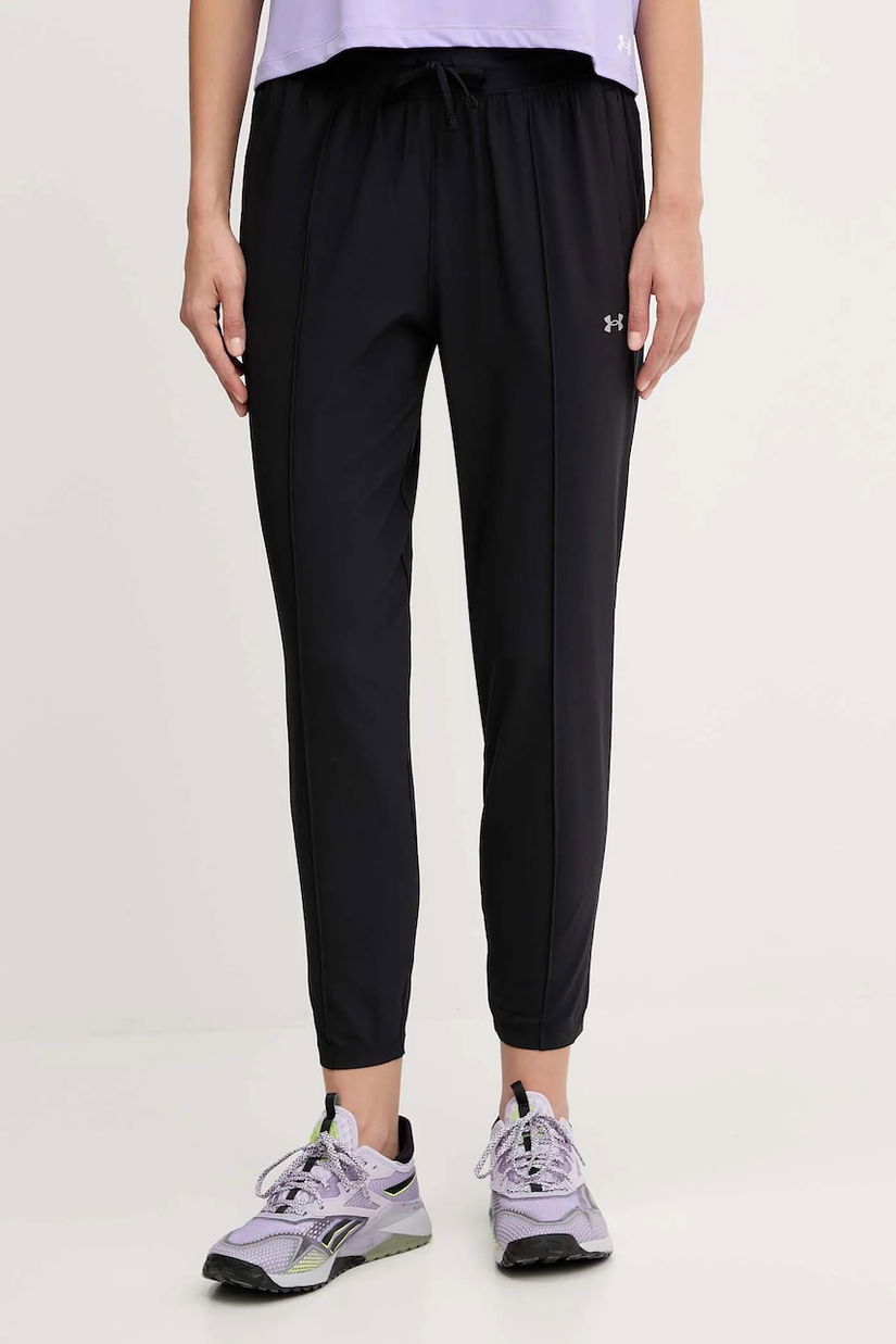 Under Armour pantaloni de antrenament Velocity culoarea negru, uni, 6004020