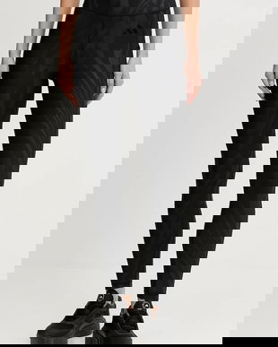 adidas Performance leggins de antrenament Optime culoarea negru, cu imprimeu, JV5185